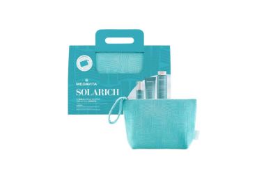 Medavita Solarich Kit Completo con Pochette Termica in Spugna Azzurra