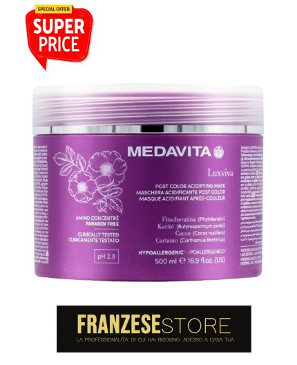 Medavita Luxviva  Mask 500ml -  per capelli colorati